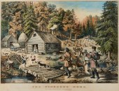 CURRIER & IVES "THE PIONEER'S