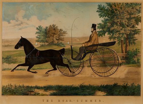CURRIER & IVES "THE ROAD -