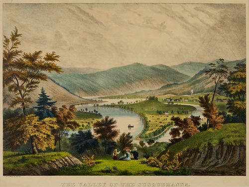 CURRIER & IVES "THE VALLEY OF THE