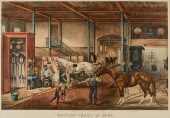 CURRIER & IVES "TROTTING CRACK