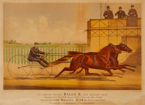 CURRIER & IVES "TROTTING GELDING