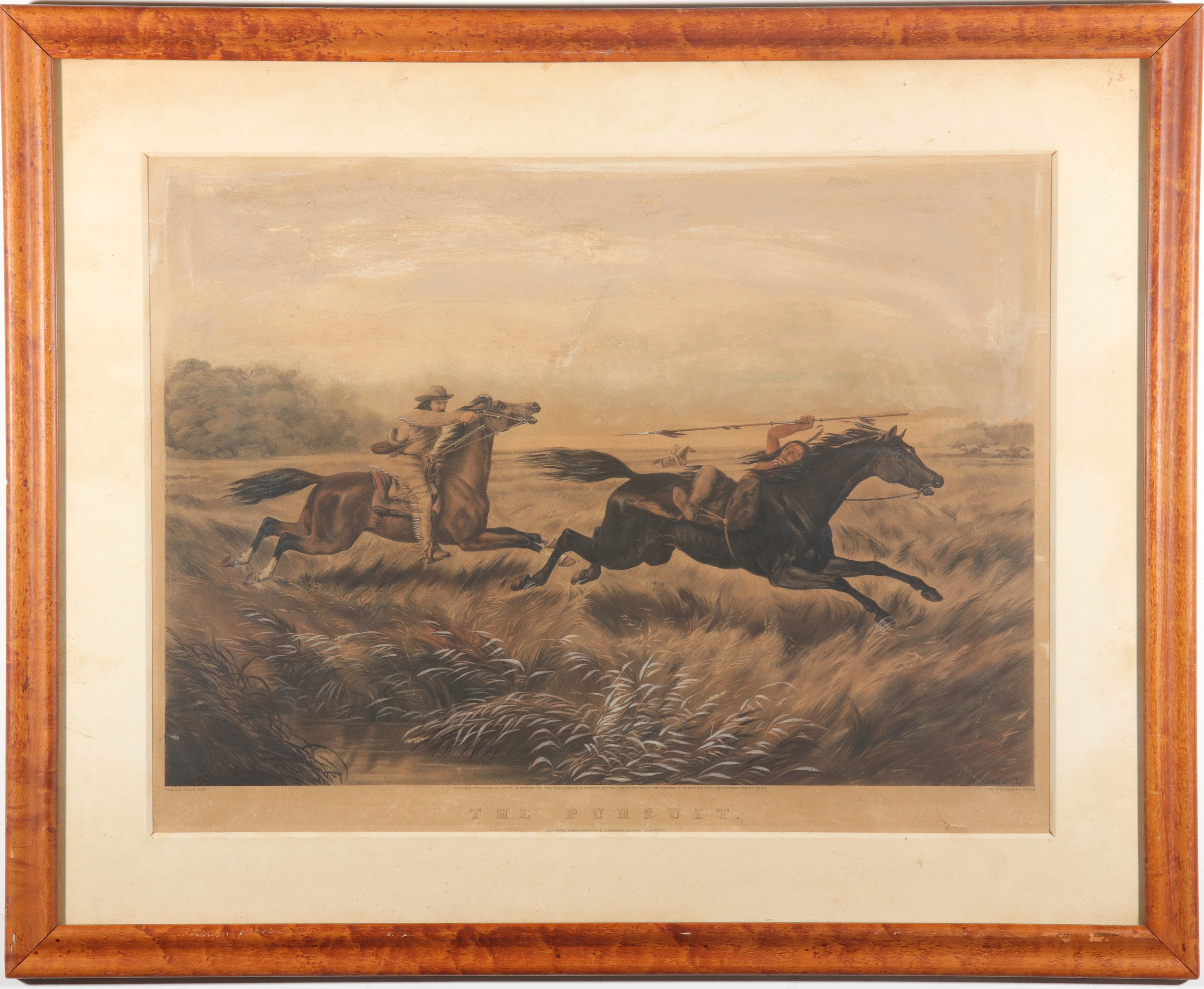 CURRIER LITHOGRAPH, THE PURSUIT