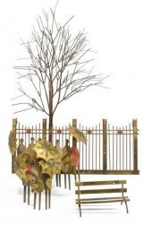 CURTIS JERE 'BUS STOP' GILT ME