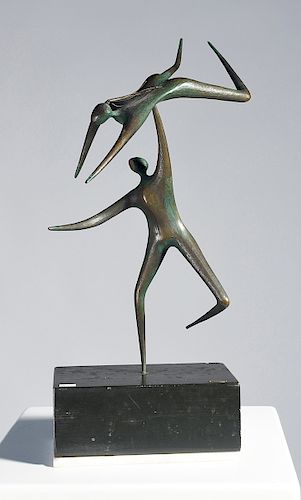CURTIS JERE FIGURAL CAST BRONZE
