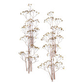 CURTIS JERE, PAIR OF METALWORK