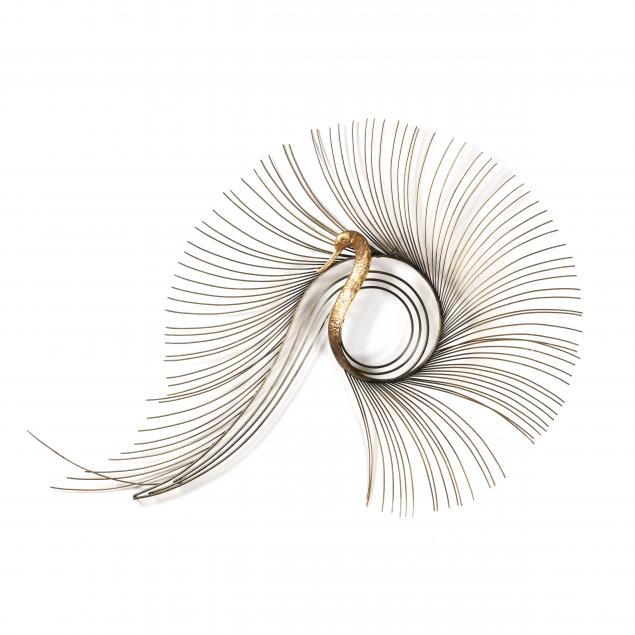 CURTIS JERE, PEACOCK WALL SCULPTURE