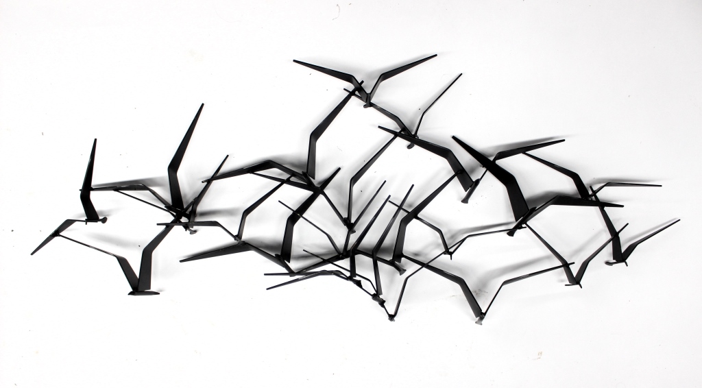 CURTIS JERE SEAGULLS WALL SCULPTURE