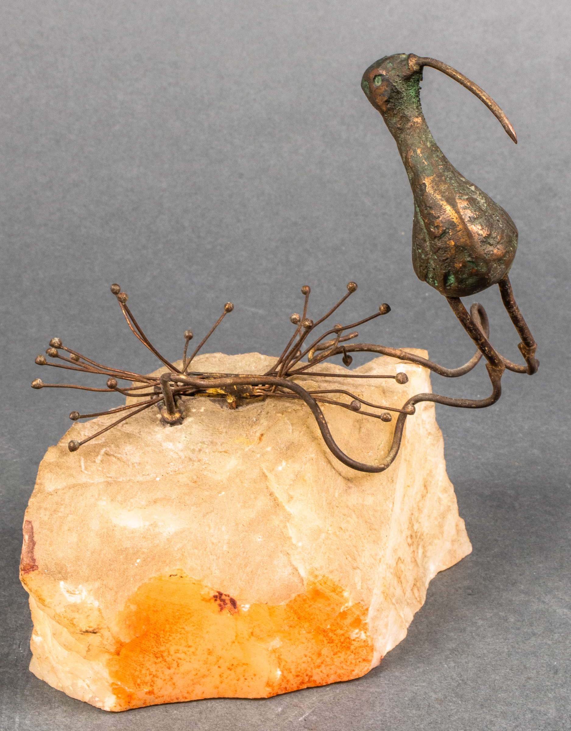 CURTIS JERE STYLE BRONZE & STONE