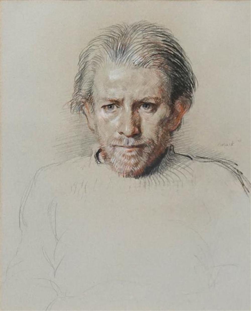 CUSACK, PORTRAIT OF MAN, PASTEL