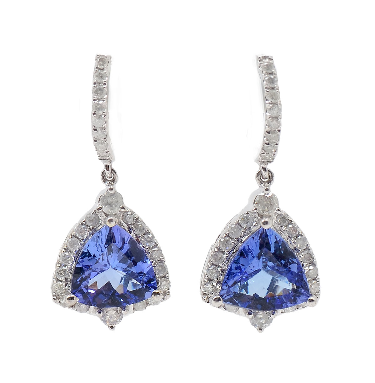 CUSTOM 14K 4.35 CTW TANZANITE &