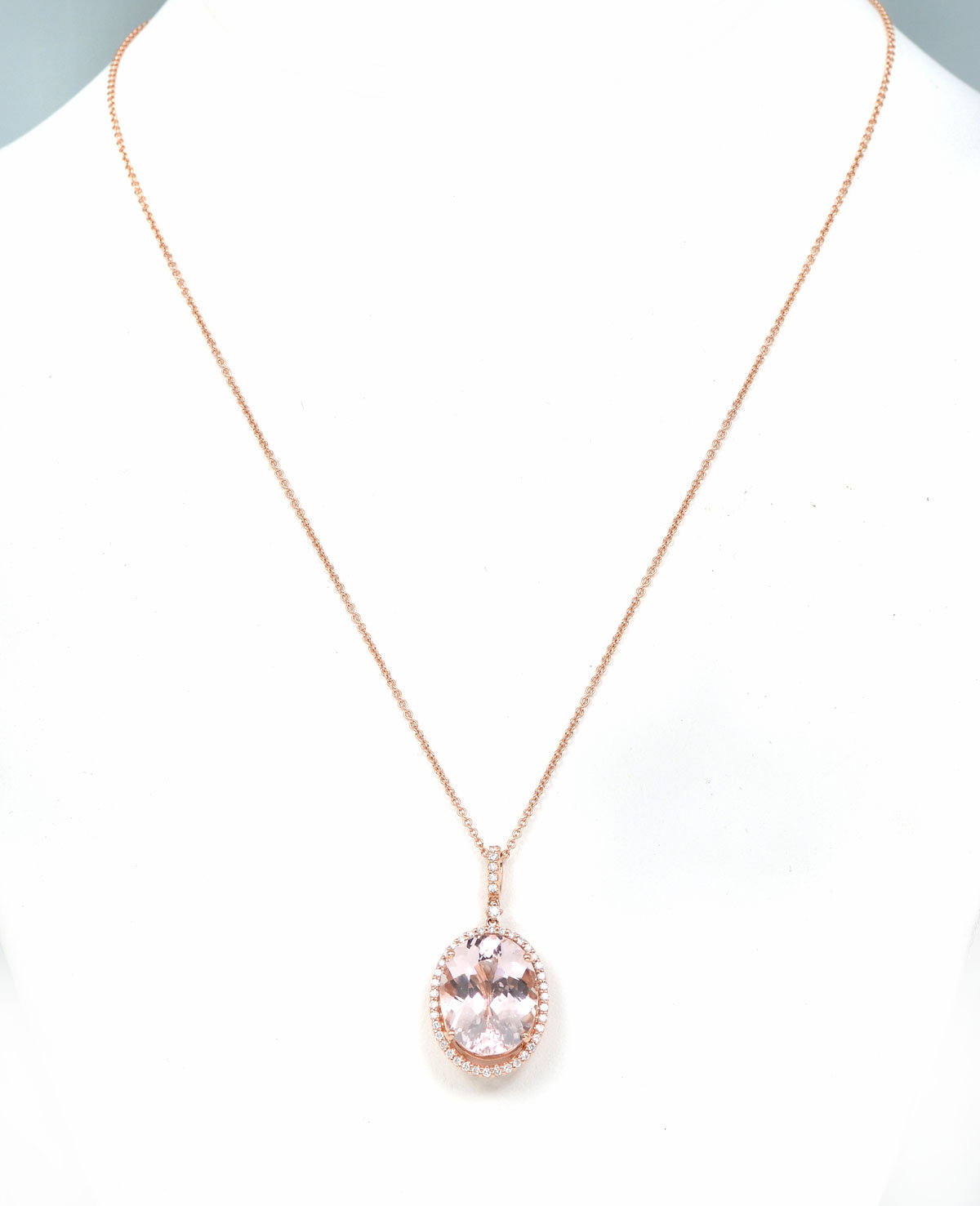 CUSTOM 14K ROSE GOLD MORGANITE &