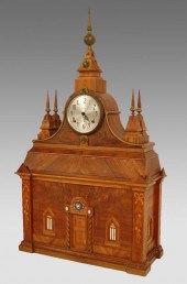 CUSTOM CATHEDRAL FOLK ART CLOC