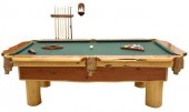 CUSTOM CEDAR & SLATE POOL TABL