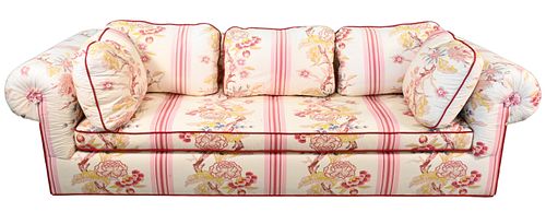 CUSTOM CHINTZ UPHOLSTERED