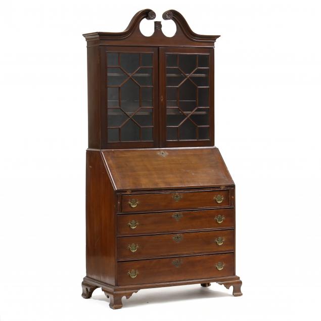 CUSTOM CHIPPENDALE STYLE DESK AND