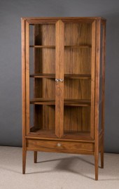 CUSTOM CRAFTED WALNUT CABINETC