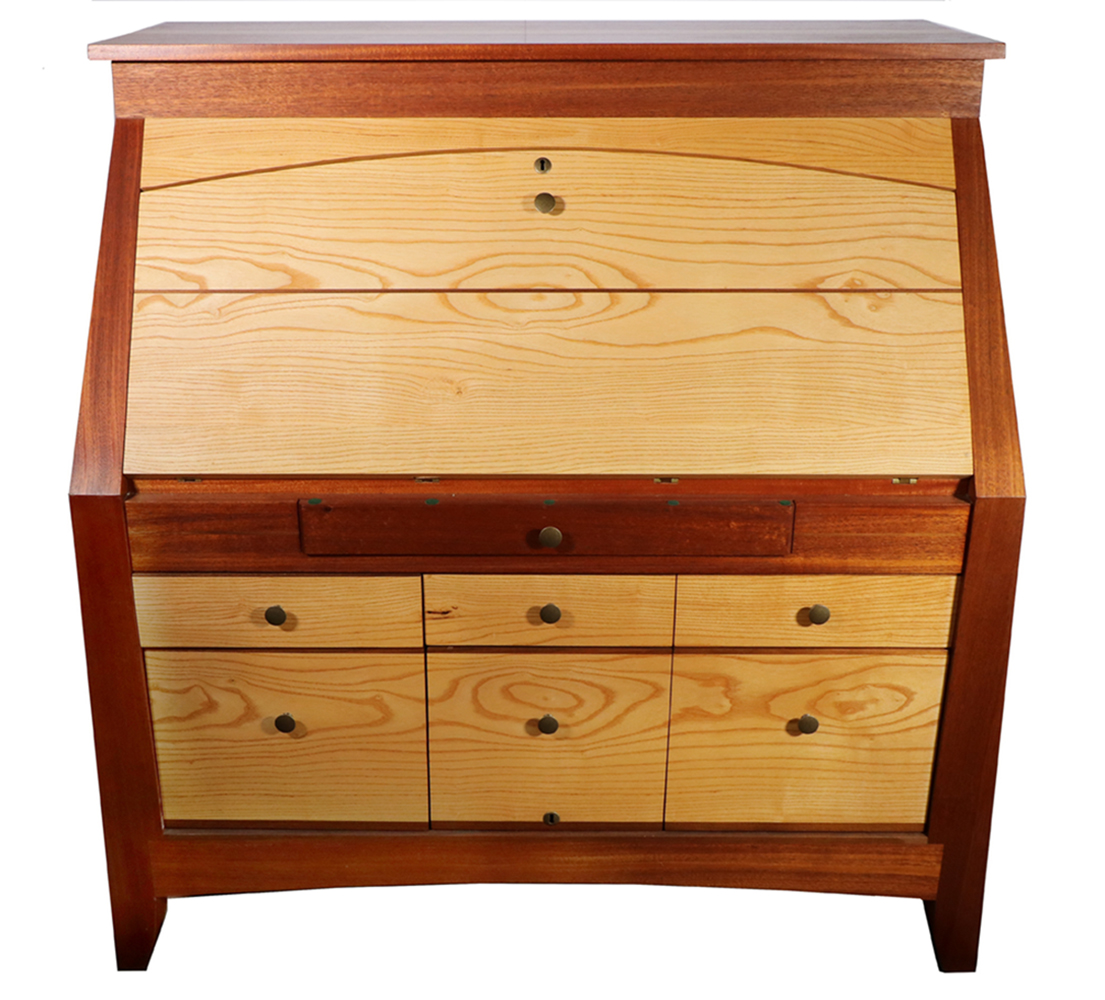CUSTOM CRATED DESK Slant Lid