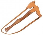 CUSTOM DAMASCENED AXE, SHAPED