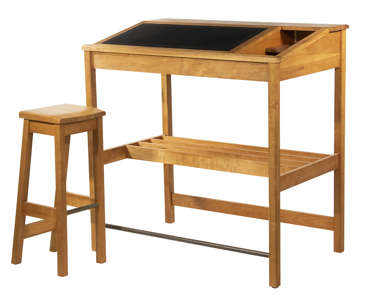 CUSTOM DESK WITH STOOL BY THE