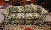 CUSTOM FLORAL TAPESTRY SOFA, I