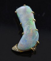 CUSTOM GOLD OPAL & DIAMOND STO