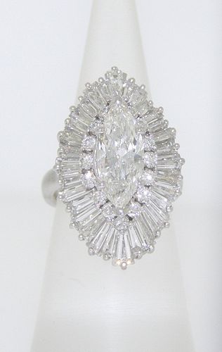 CUSTOM HAND MADE PLATINUM 5CT