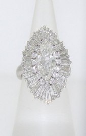 CUSTOM HAND MADE PLATINUM 5CT