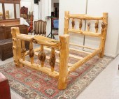 CUSTOM JUNIPER LOG BED WITH RA