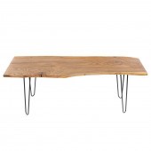 CUSTOM LIVE EDGE BENCH 21st ce