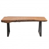 CUSTOM LIVE EDGE BENCH 21st ce