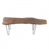 CUSTOM LIVE EDGE BENCH 21st ce