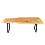CUSTOM LIVE EDGE BENCH 21st ce