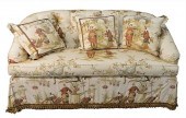 CUSTOM LOVESEAT, HAVING CHINES