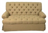 CUSTOM LOVESEAT, HAVING TUFTED