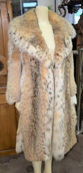 CUSTOM LYNX FUR COAT, 3/4 LENG