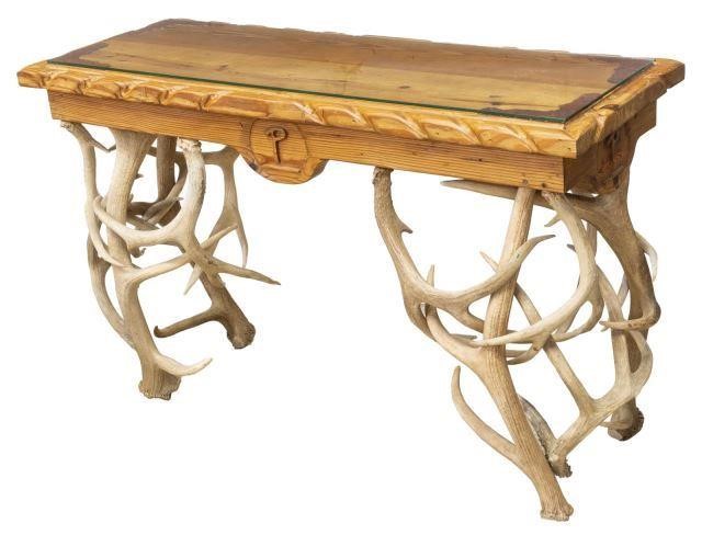 CUSTOM MADE ELK ANTLER & PINE