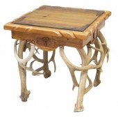 CUSTOM MADE ELK ANTLER & PINE