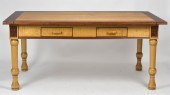 CUSTOM MADE LIBRARY TABLE, RON