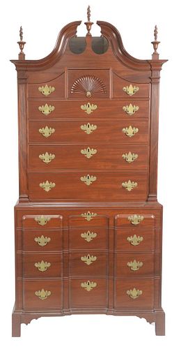 CUSTOM MADE MAHOGANY CHEST ON