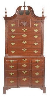 CUSTOM MADE MAHOGANY CHEST ON