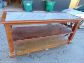 CUSTOM MADE MAHOGANY MARBLE TO