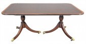 CUSTOM MAHOGANY DINING TABLE,