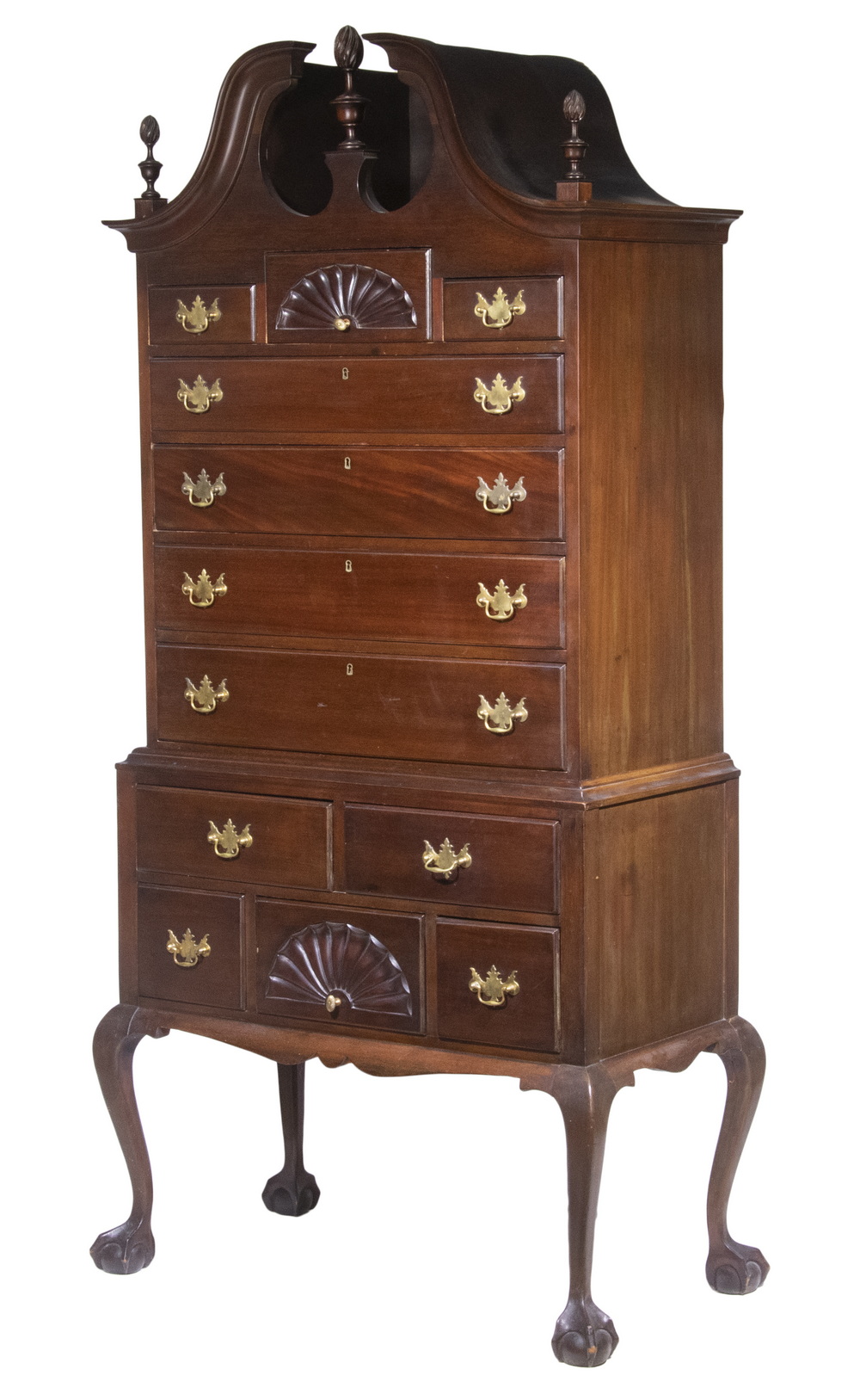 CUSTOM MAHOGANY HIGHBOY Chippendale