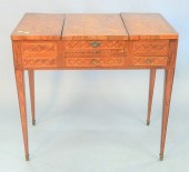CUSTOM MAHOGANY INLAID PEDRUSE