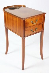 CUSTOM MAHOGANY TWO DRAWER PLA