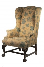 CUSTOM MAHOGANY WING CHAIR Chi