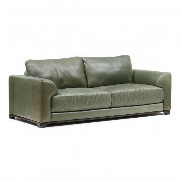 CUSTOM NATUZZI LEATHER SOFA 2009,