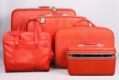 Custom orange Samsonite 5-pc l