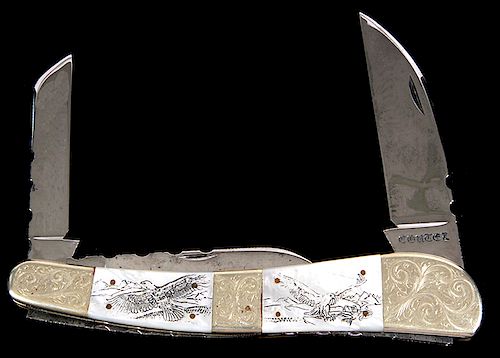 CUSTOM PEARL KNIFE, COUTELA