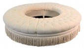 CUSTOM ROUND UPHOLSTERED BENCH